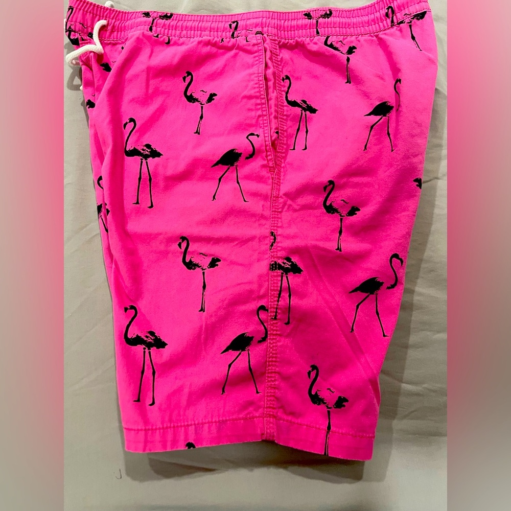H&M Men’s Pink Flamingo Swim Board Shorts (W30)